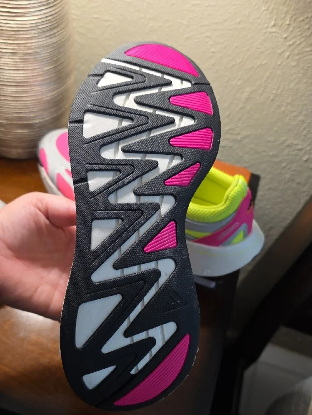 Adidas Adizero Aruku Women's Running Shoes - Pink & Neon Yellow 8.5W xtr Laces